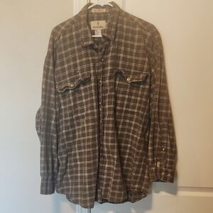 Browning Dark Brown Checkered Shirt Xl